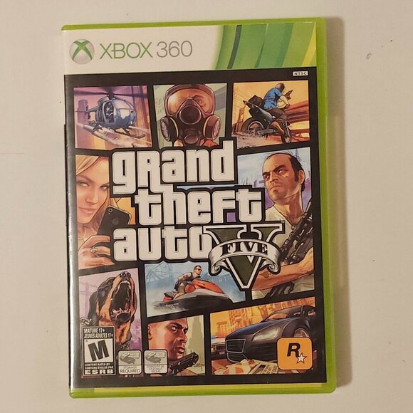 GRAND THEFT AUTO 5 Video Game Rockstar Games with Map of Los Santos + Towns 2013 - Picture 1 of 13